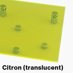 Citron Translucent COLORHUES 1/8IN - Rowmark ColorHues